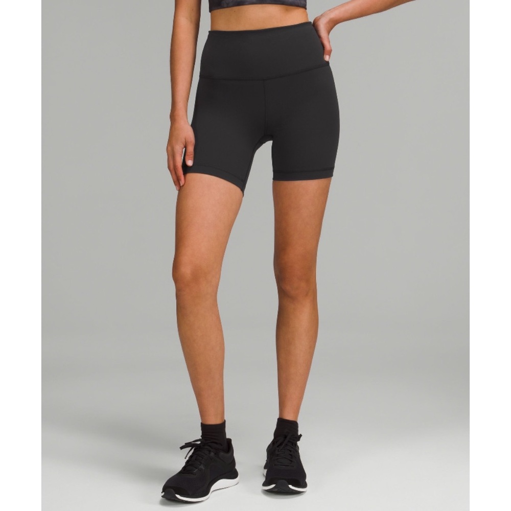 lululemon athletica Black High-Rise Bike Shorts